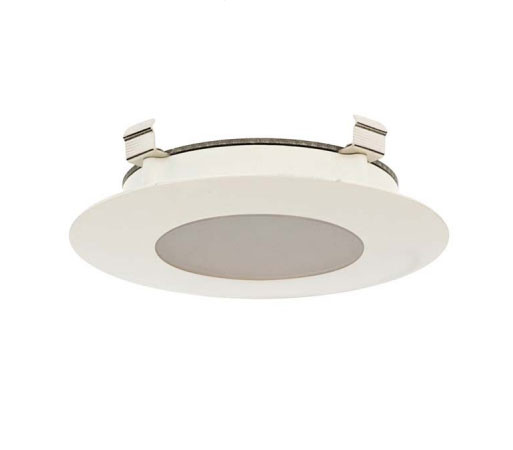 LED recessed wall luminaire for lighting floors, as staircase lighting, as orientation light or hallway lighting - here the version in white surface