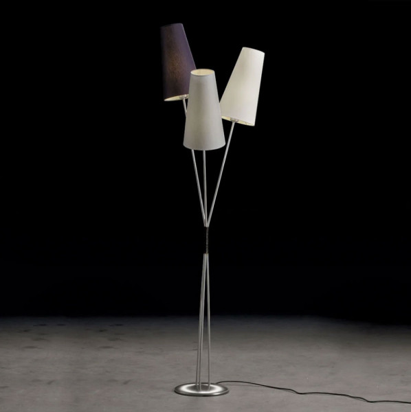 Fifties floor lamp by Holtkötter as 3-lamp version