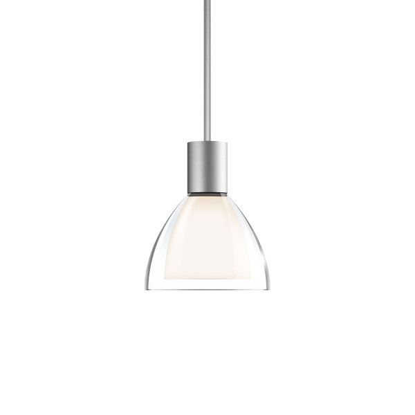 Pendant luminaire SILVA NEO 110 LED for the 230V track system DUOLARE from Bruck - here the variant with surface matt chrome