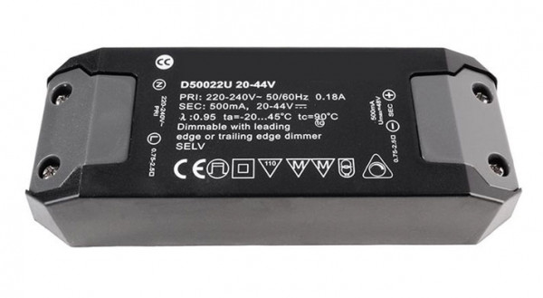 LED converter 500mA, 22W, dimmable