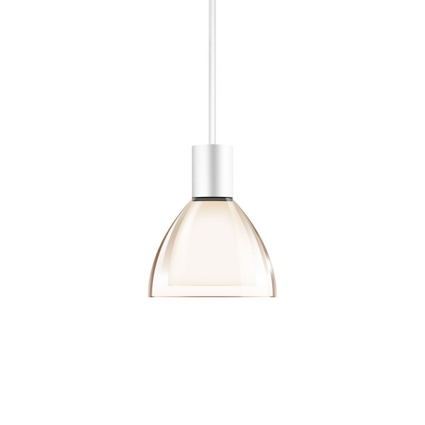 Pendant luminaire SILVA NEO 110 LED for the 230V track system DUOLARE from Bruck - here the variant with surface white