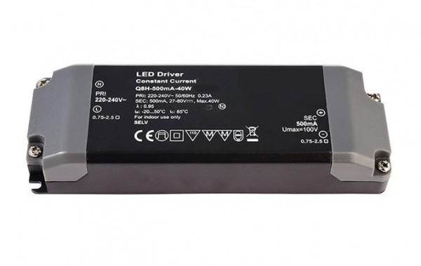 LED converter 500mA, 40W, not dimmable