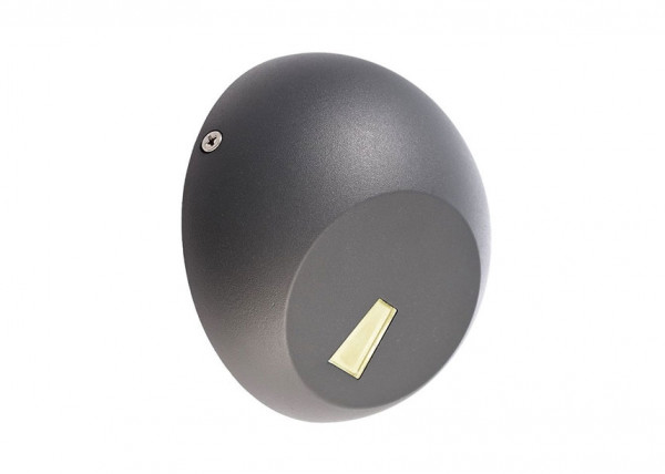 LED wall-mounted luminaire without installation depth for direct screwing onto the 230V outlet
