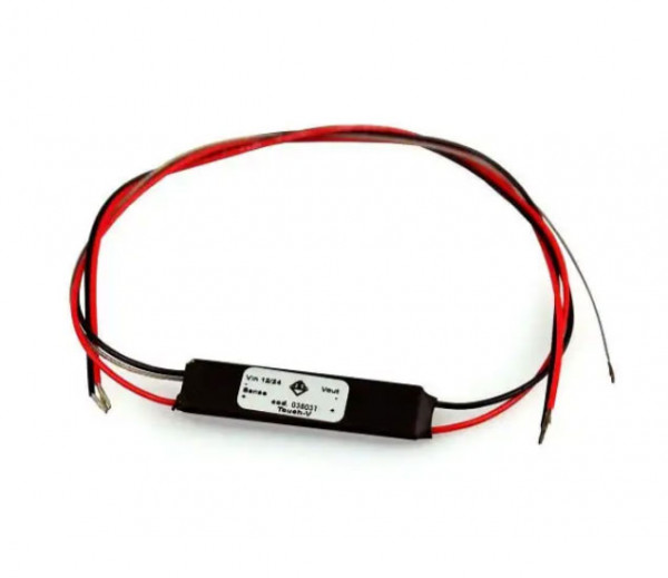 Touch dimmer for LED strips or lights that are operated with 12V or 24V DC voltage
