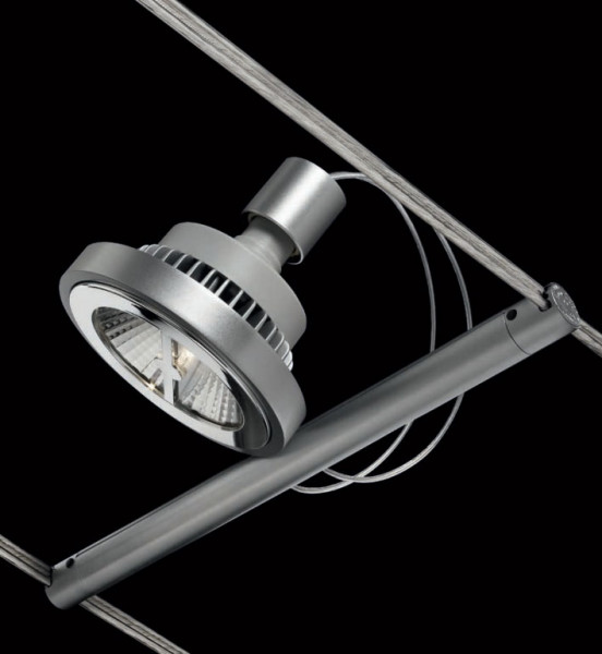 LED cable system Lamp TensoSpot from Cini & Nils - here the variant type AR111 with LED illuminant