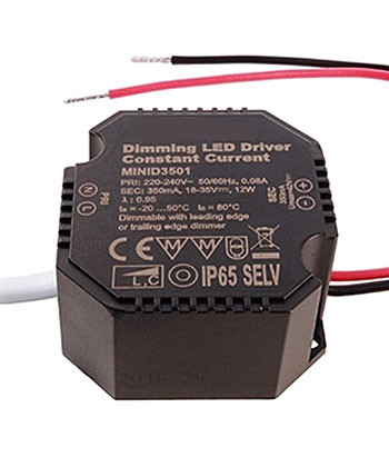 LED converter 350mA, 12W, dimmable