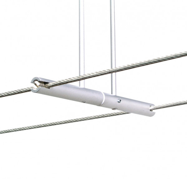 Stangen-Einspeisung für das LIGHT LINE System - hier die Variante in Oberfläche chrom matt