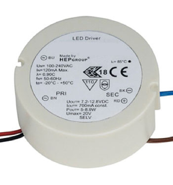 LED-Konverter 700mA, rund, nicht dimmbar