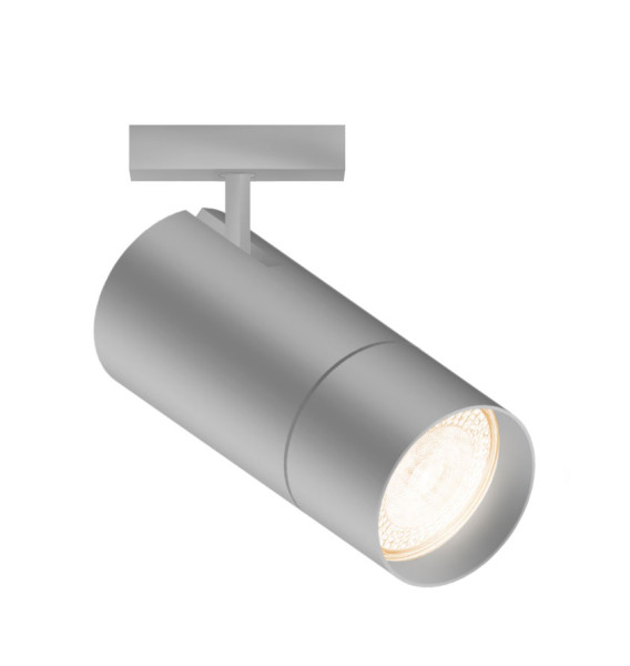 Spotlight MONO for the 230V rail system DUOLARE from Bruck - here the variant in surface grey