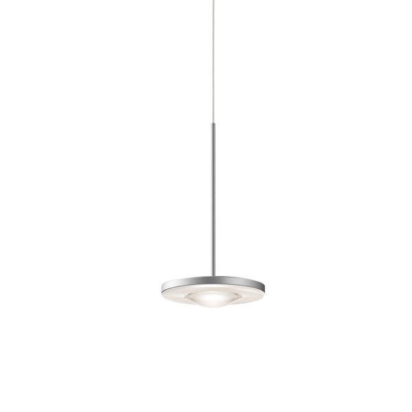 Suspension lamp EUCLID by Bruck for the 230V track system DUOLARE - here the variant in surface matt chrome