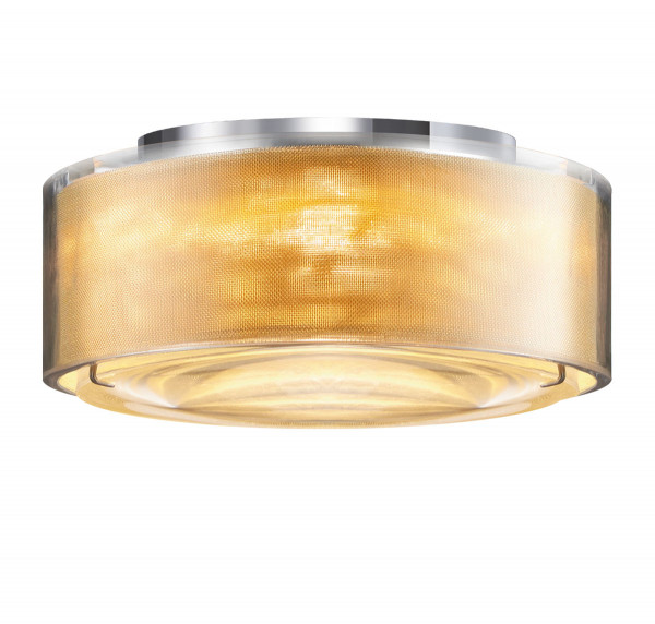 LED surface mounted luminaire OPTO from Bruck - here the variant brass