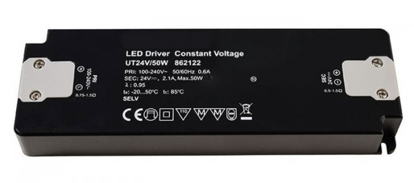 24V LED converter with constant output voltage, not dimmable, flat design