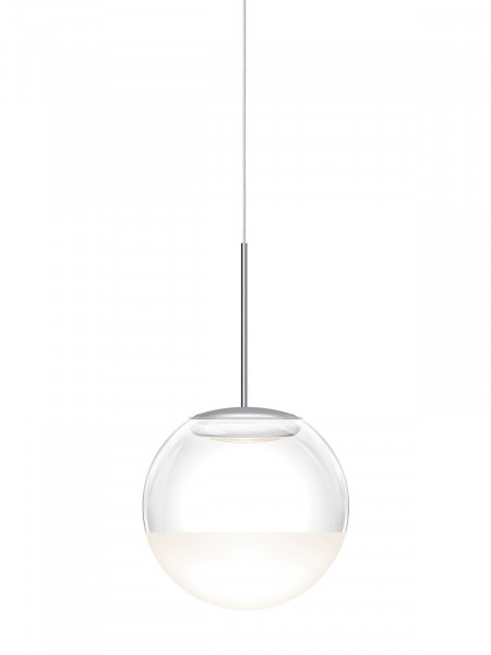 Pendant luminaire BLOP optionally in the glass version DUR or Moll for the track system DUOLARE from Bruck