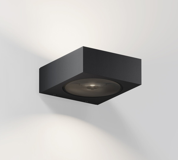 LED wall light LUCI from IP44.de in a choice of black or anthracite finishes