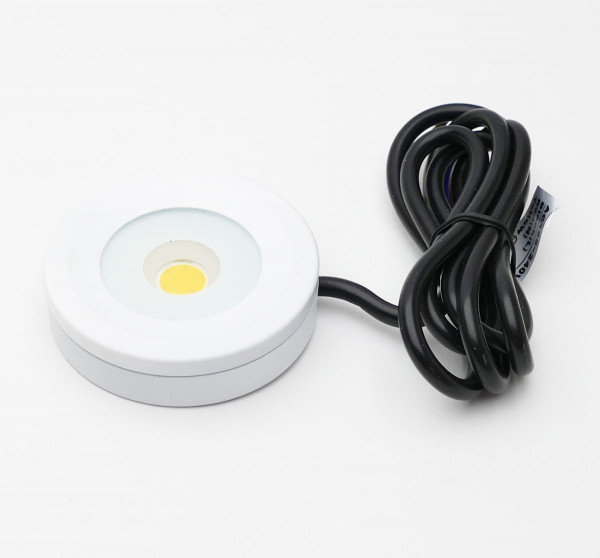 Very small furniture or also ceiling surface mounted light for direct connection to 230V