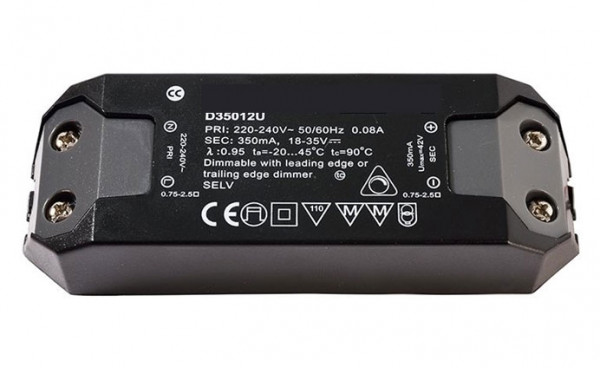 LED converter 350mA, 12W, dimmable
