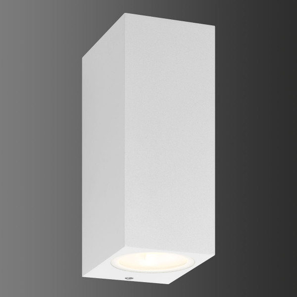 LED Fassadenstrahler doppelseitig abstrahlend in Oberfläche weiß