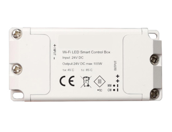 LED converter for 24VDC constant voltage, control via Wi-Fi & voice via Alexa/Google Home