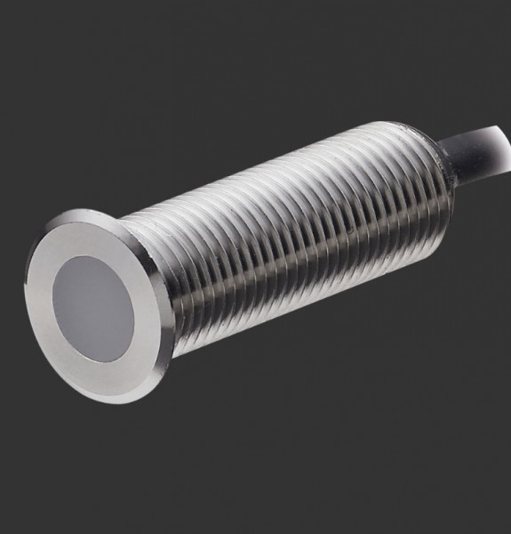 Micro light point in V4A stainless steel with protection class IP68