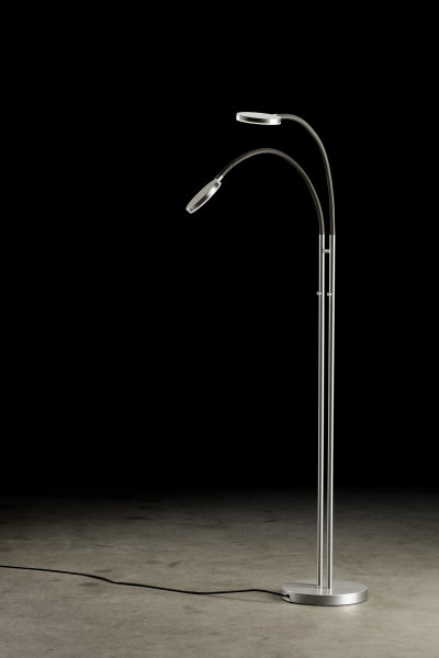 Floor lamp FLEX TWIN by Holtkoetter with double lamp head