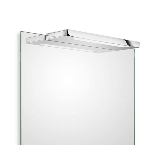 SLIM clip-on mirror lamp by Decor Walther. Available in the lengths 24, 34, 60 and 80cm and optionally in the surface white, black, chrome or satin nickel
