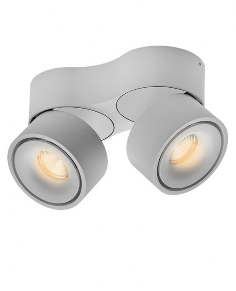 2-fach LED Maxi-Spot dreh- und schwenkbar wahlweise in den Oberflächen weiß oder schwarz