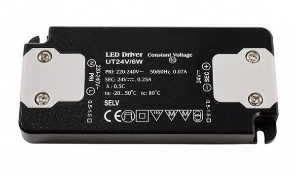 24V LED-Konverter mit konstanter Ausgangsspannung, nicht dimmbar, flache Bauweise