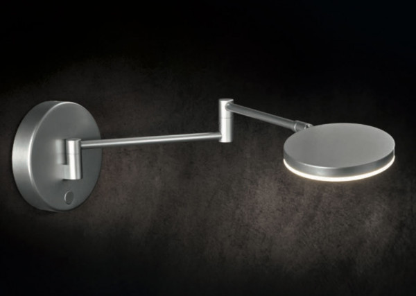 Wall lamp PLANO-W by Holtkötter - here the variant in surface aluminum matt