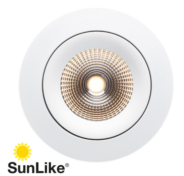 SunLike 360° recessed ceiling spotlight