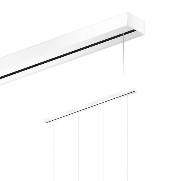 Maximum canopy 4-light from Bruck with 130cm width optionally in chrome, matt chrome, white or black finish 