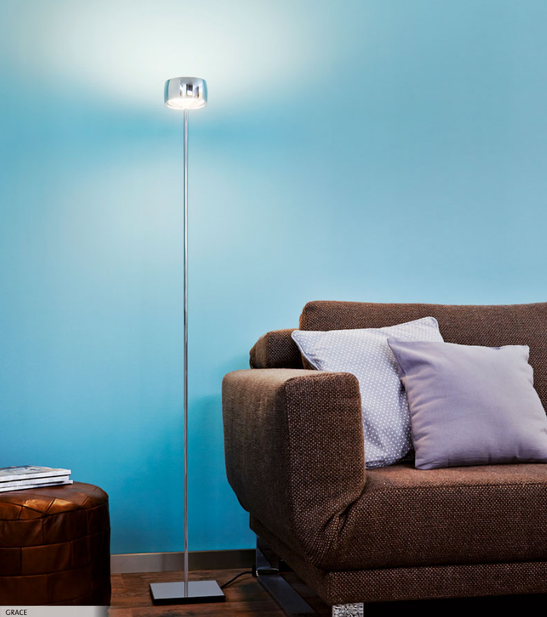 LED Stehleuchte GRACE mit Gesten-Steuerung von Oligo | Wohlrabe Lichtsysteme