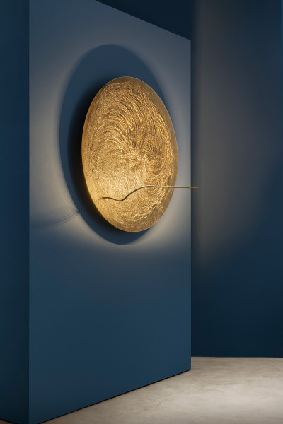Bellatrix wall light from Catellani & Smith in gold leaf finish